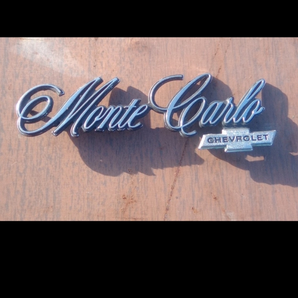 Chevy Monte Carlo Chrome Metal Emblem